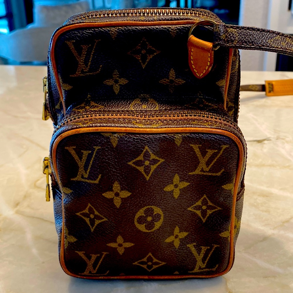 Authentic Louis Vuitton Crossbody Bag Mini Amazone Monogram Used LV Handbag Vint